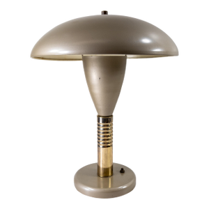 Mid-Century Modern Industrial Space Age Bauhaus Max Schumacher Style Table Lamp