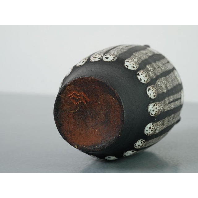 Danish Studio Ceramic Vase by Monika Maetzel, 1960s For Sale - Image 13 of 14