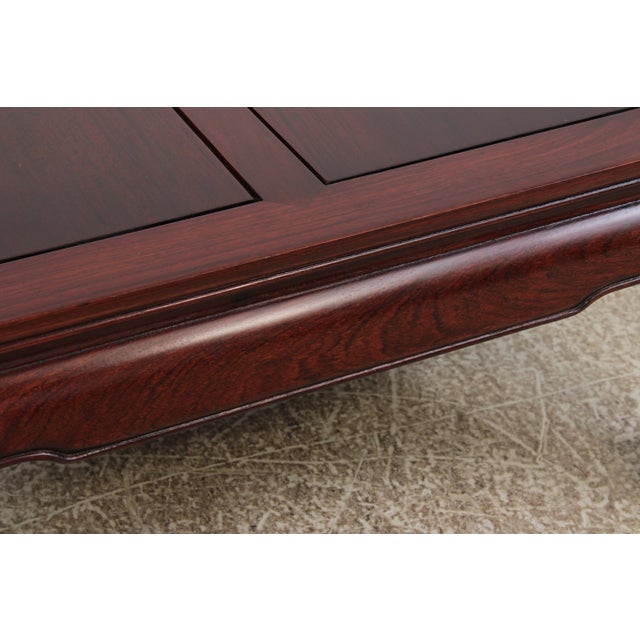 Vintage Chinese Rosewood Coffee Cocktail Table For Sale - Image 13 of 15