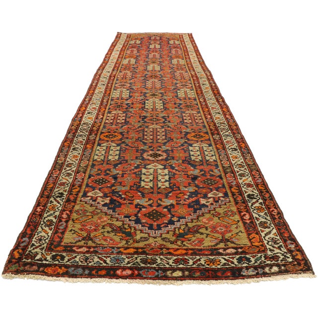 Persian Antique Persian Malayer Rug, 03'03 X 13'00 For Sale - Image 3 of 6