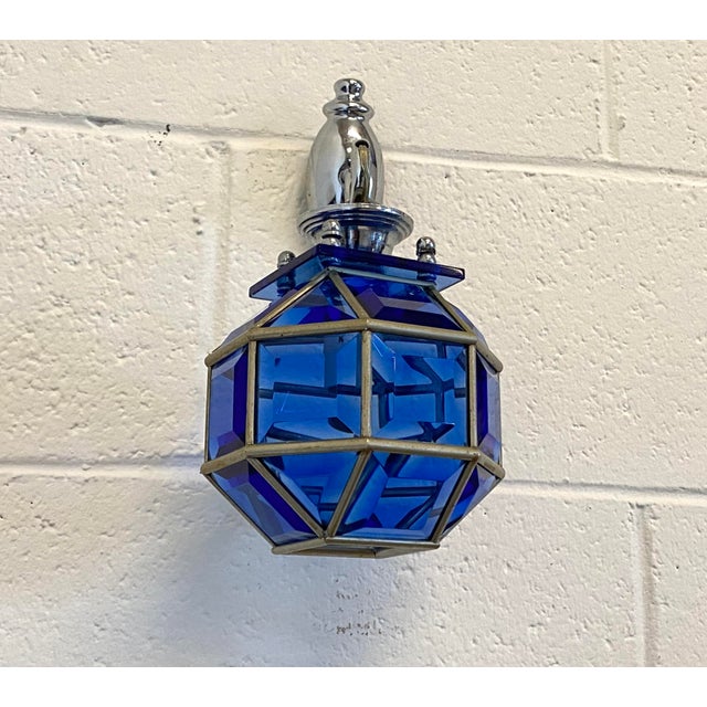 Cut Glass Wall Lamps, 1970s, Set of 2 For Sale - Image 5 of 13