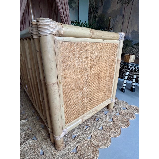 Vintage Bamboo Crib, 1970s For Sale - Image 6 of 8