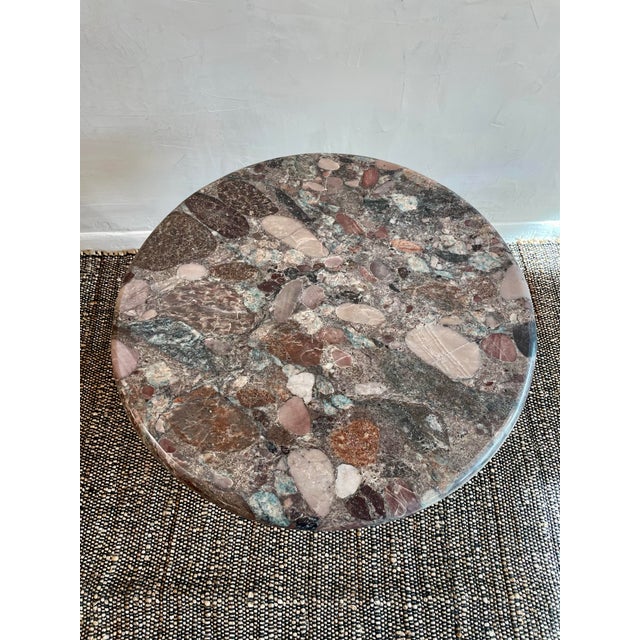 Custom made in the 80s - this is such a beautiful and rare stone. Matching coffee table in my other listings. Rosa...