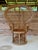 Vintage Mid-Century Bohemian Wicker & Rattan Peacock Fan Chair For Sale - Image 12 of 12