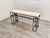 Wrought Iron Travertine Top Console Table For Sale - Image 10 of 10