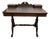 1800’s Antique Art Nouveau Victorian Solid Walnut Desk Carved Feet Excellent Brown With Letter Holder For Sale