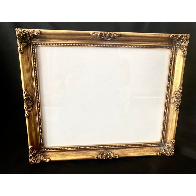 Carrs Vintage Carr Frame Ornate Baroque Gold Gilt Style Wood Frame - 8x10. For Sale - Image 4 of 15