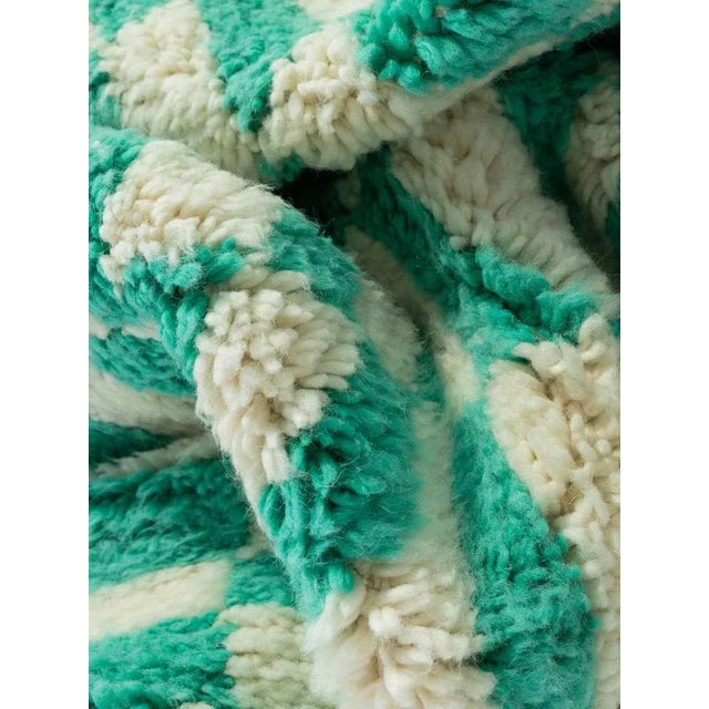 Early 21st Century Peppermint Check Berber Rug, 2010s For Sale - Image 5 of 9