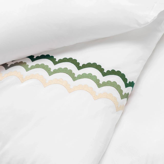 From renowned designer Celerie Kemble and luxury linen maker Hamburg House comes this exclusive Whimsical Scallop...