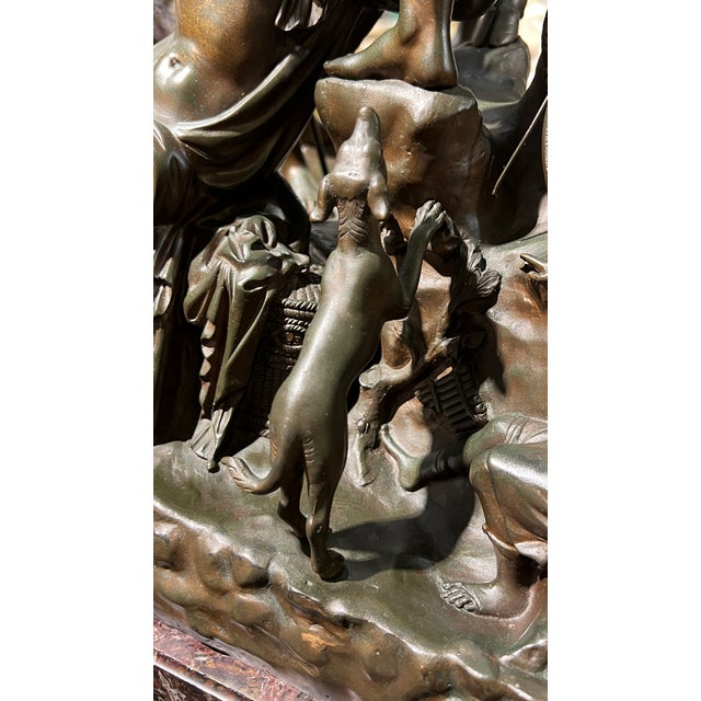 Antique Italian Grand Tour Bronze Sculpture of the Farnese Bull /Nelli Foundry For Sale - Image 14 of 17