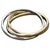 Trinity Tri-Color White, Yellow Gold and Rose, 14 Karat Gold Rolling Rings Italy For Sale - Image 15 of 18