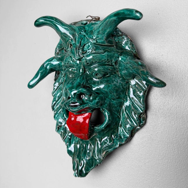 Ceramic Apotropaic Mask by Gennaro Condurso, Italy, 2010s For Sale - Image 9 of 9