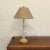 White Transitional Seeded Glass Lamp For Sale - Image 8 of 8