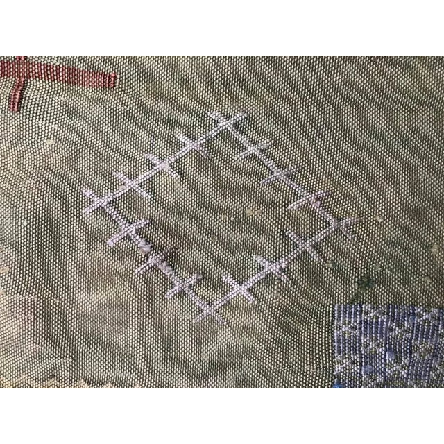 1930s Native Moroccan Flat Silk Rug For Sale - Image 5 of 10