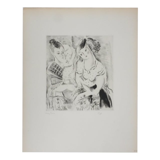 Mily Possoz, The Florist, Original Signed Engraving For Sale