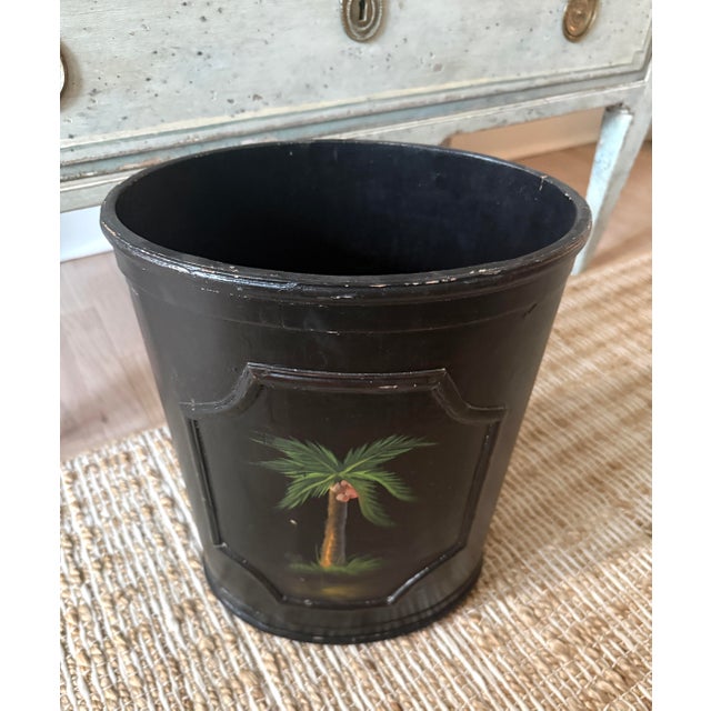 Vintage Palm Tree Umbrella Stand/Wastebasket For Sale - Image 4 of 6