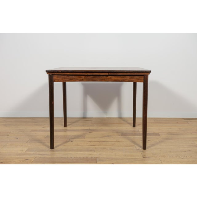 Mid-Century Danish Extendable Rosewood Dining Table, Denmark, 1960s For Sale - Image 4 of 18