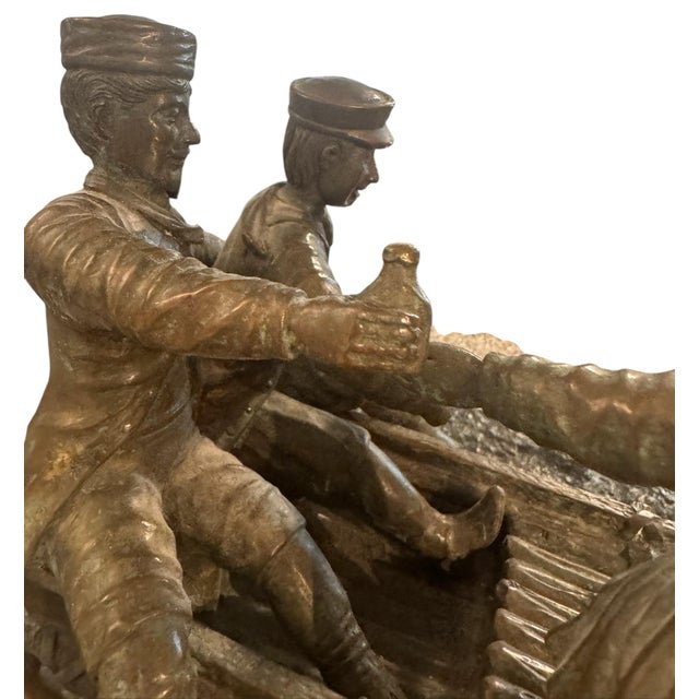 Early 20th Century Traditional Large Kaza Bronze Style After Abraham CF Woerffelz For Sale - Image 9 of 9