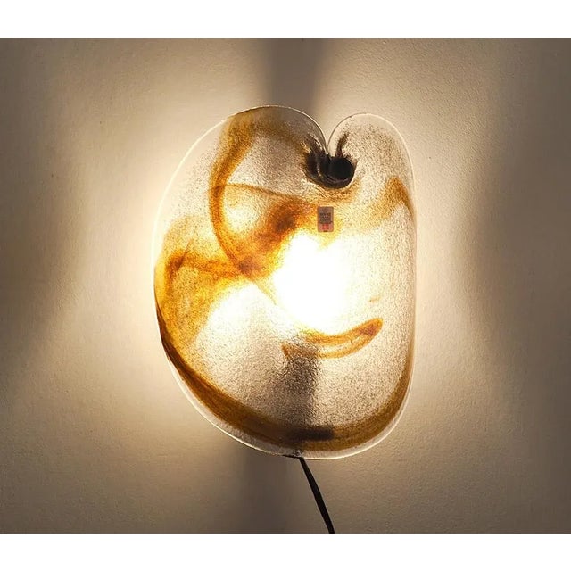 1970s Glass Wall Lamp by Per Lütken for Holmegaard, 1970s For Sale - Image 5 of 8