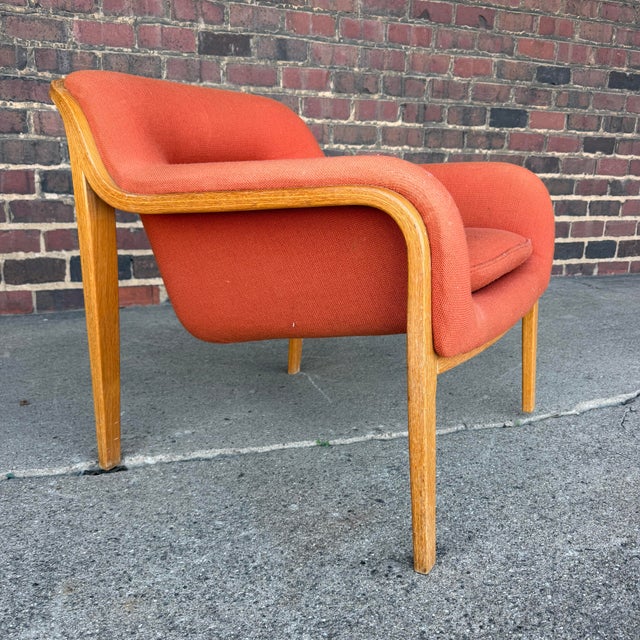 Wood Bill Stephens for Knoll Model 1315 Bentwood Lounge Chair Mid Century Modern For Sale - Image 7 of 12