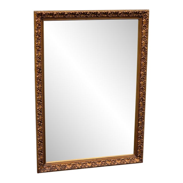 1940 Gilded Hollywood Wall Mirror. For Sale