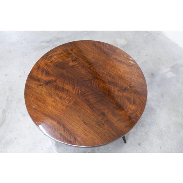 Tripod Coffee Table in Varnished Mahogany, 1960s For Sale - Image 16 of 17