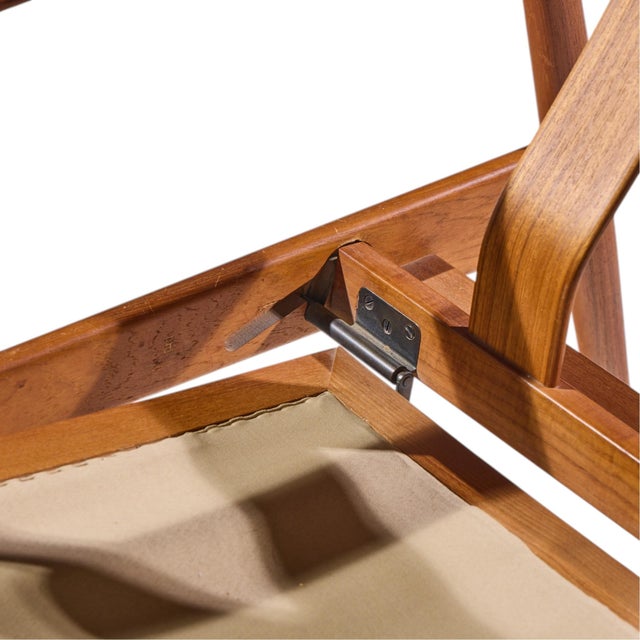 Arne Vodder for France & Daverkosen Fd164 Mid Century Danish Teak Reclining Lounge Chair For Sale - Image 11 of 12