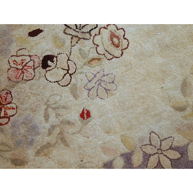 Textile 1900s handmade antique American Primitive Hooked rug 2.5' x 4.5' For Sale - Image 7 of 11