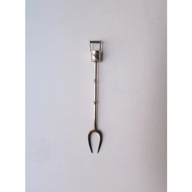 Sterling Silver Cocktail or Appetizer Fork Picks by Asahi Shoten, Japan For Sale - Image 9 of 12