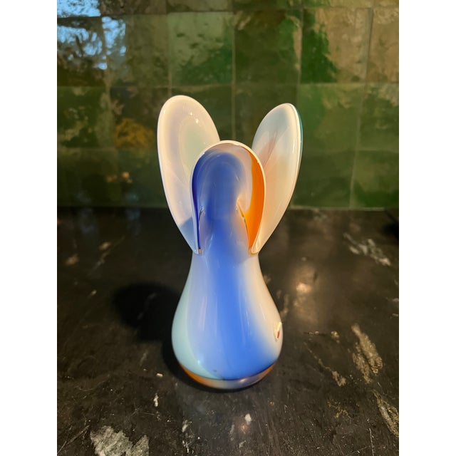 1970s Signed Murano Colorful Flower Vase For Sale In Charleston - Image 6 of 10