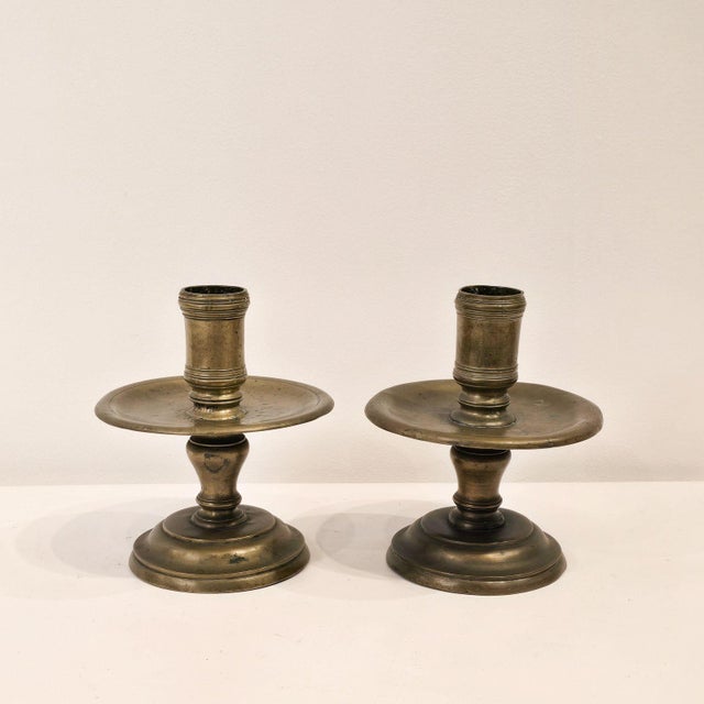 Baroque Pair of Baroque Candlesticks, Germany, 17th Century For Sale - Image 3 of 11