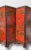 Just in this very good looking vintage Chinese painted screen. This Chinoiserie Red & Gold Painted LacquerScreen With...