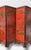 Just in this very good looking vintage Chinese painted screen. This Chinoiserie Red & Gold Painted LacquerScreen With...