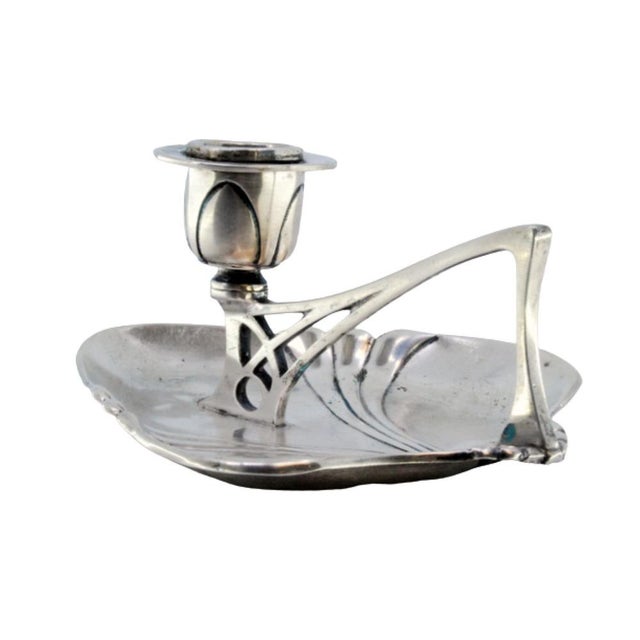 Silver Silver Paddle with Central Embossing and Cut-Out Handle For Sale - Image 8 of 8