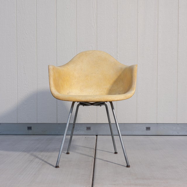 Plastic 1950 First Generation Eames Rope Edge Fiberglass Armchair Attributed to Herman Miller For Sale - Image 7 of 18