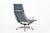 Early 21st Century Eames Blue Gray Leather Office Lounge Chair for Herman Miller - Pair Available For Sale - Image 5 of 14