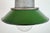 Industrial Green Enamel and Cast Iron Pendant Light, 1960s For Sale - Image 4 of 16