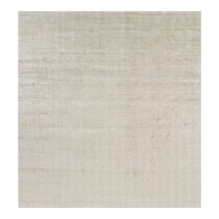 Rug & Kilim’s Oversized Contemporary Textural Solid Rug in Light Beige Tones - 13x14 For Sale