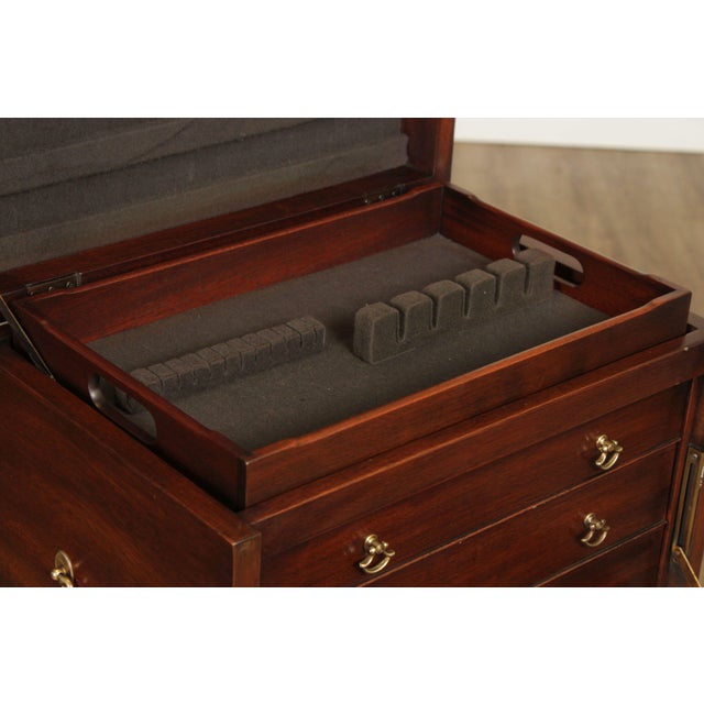 Henkel Harris Queen Anne Style Mahogany Silver Chest For Sale In Philadelphia - Image 6 of 14