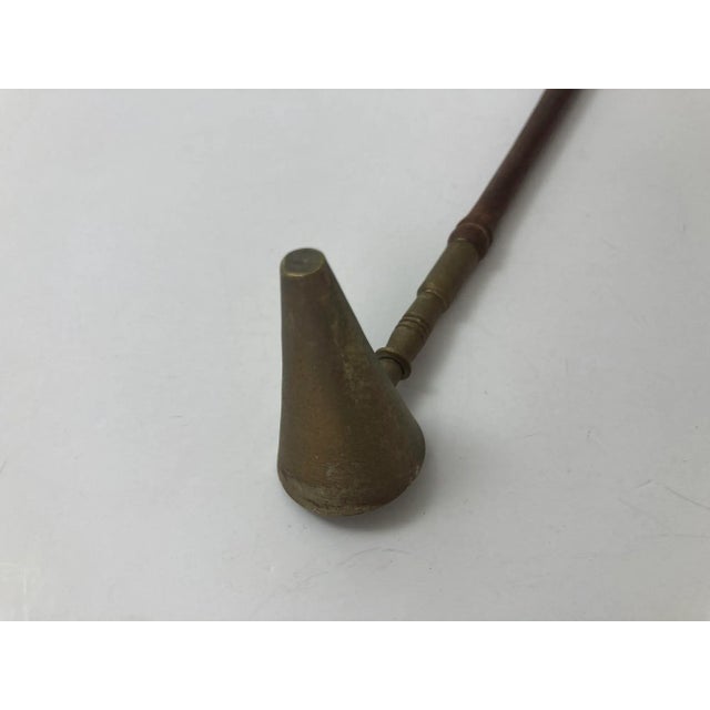 Antique Metal and Wooden Handle Candle Snuffer For Sale In Palm Springs - Image 6 of 7