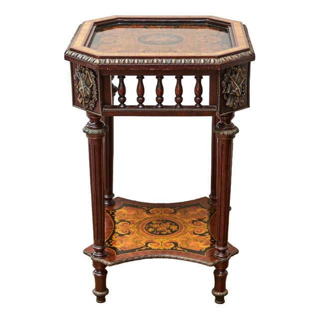 Louis XVI Neoclassical Inlaid Table For Sale