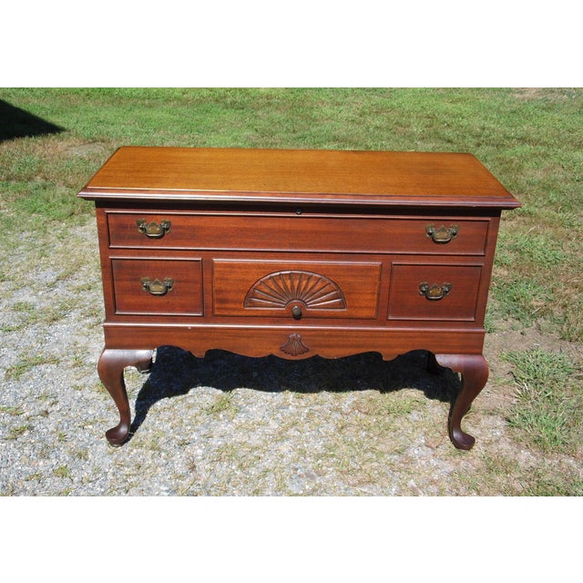 Vintage Lane Queen Anne Mahogany Shell Carved Cedar Chest Trunk Chairish
