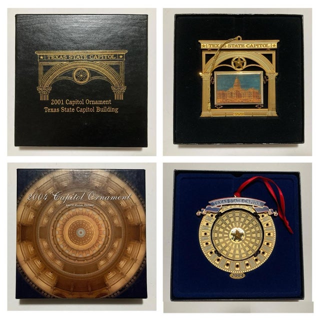 Contemporary 20 Commemorative Texas State Capitol Christmas Ornaments - 2001-2023 For Sale - Image 3 of 12