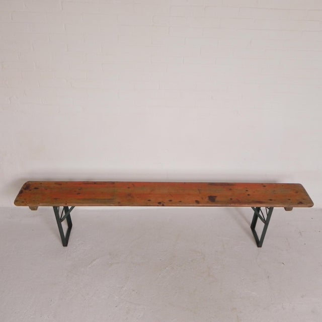 Wood Folding Bench for Terrace, 1960s For Sale - Image 7 of 18