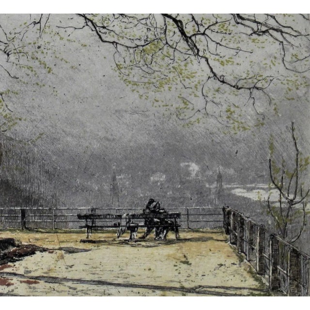 Tana Kasimir Hoernes, Heidelberg Terrace, Germany, Circa 1930 For Sale - Image 4 of 6