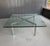 Mid-Century Modern Mid Century Barcelona Style Coffee Table Chrome X-Base Square Glass 40" For Sale - Image 3 of 4