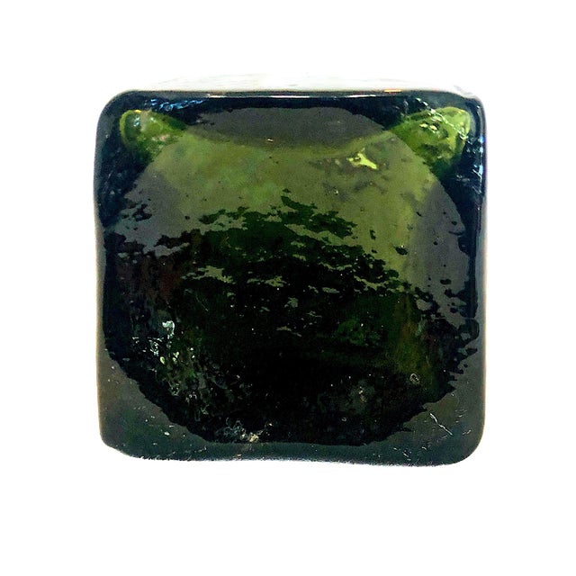 Glass 19th-Century Three-Piece Dark Green “Case Gin” Glass Bottle Collection For Sale - Image 7 of 9