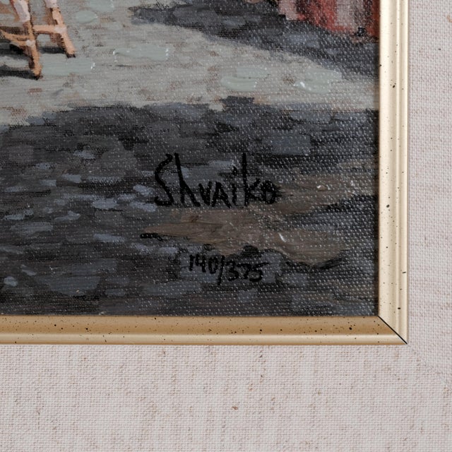 1990s Viktor Shvaiko "Antico D'Oro" Signed Limited Edition 140/375 Print in a Lovely Gilded Frame For Sale - Image 5 of 10