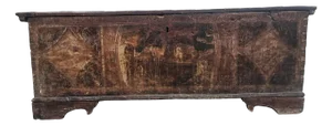 Trunk with painted front, Italy, 1800s