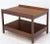 Oiled Walnut Mid-Century Modern Rectangle Two-Tier Side End Table For Sale - Image 4 of 13